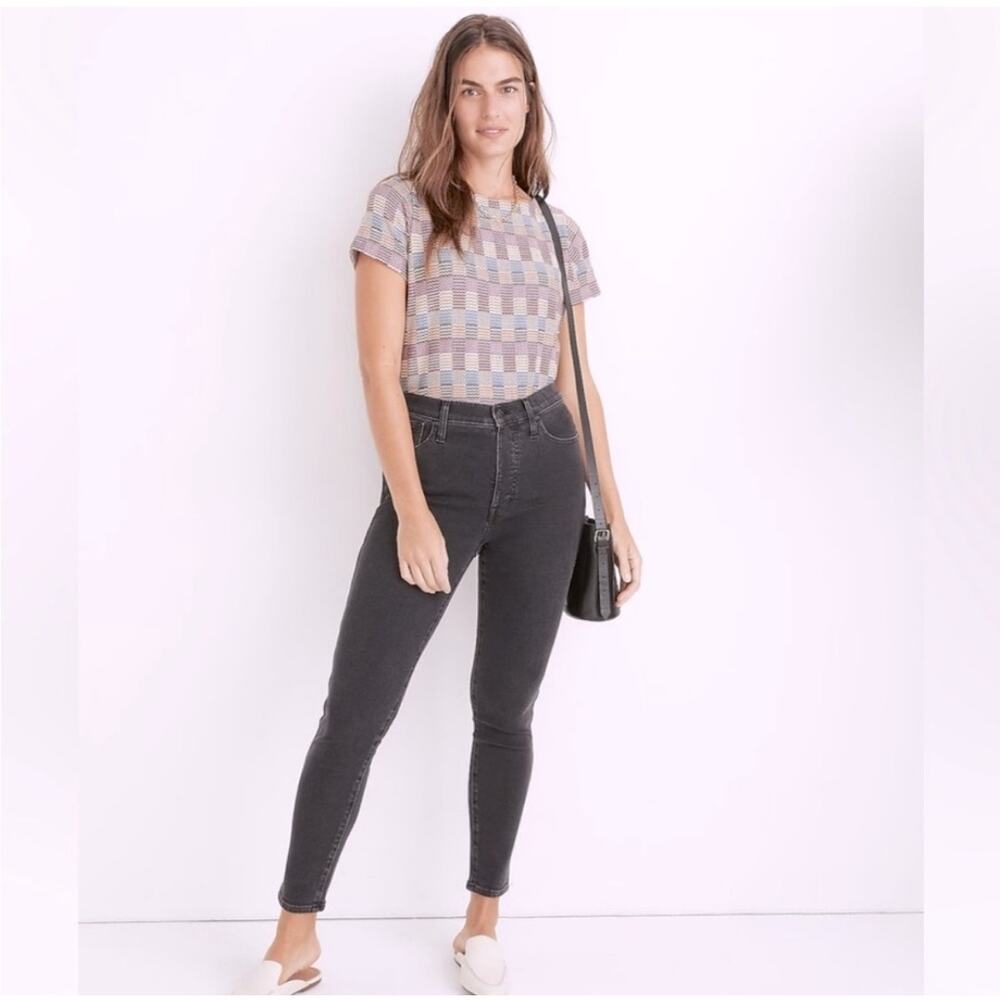 Madewell Size 23 NWT Charcoal 10" High rise skinny